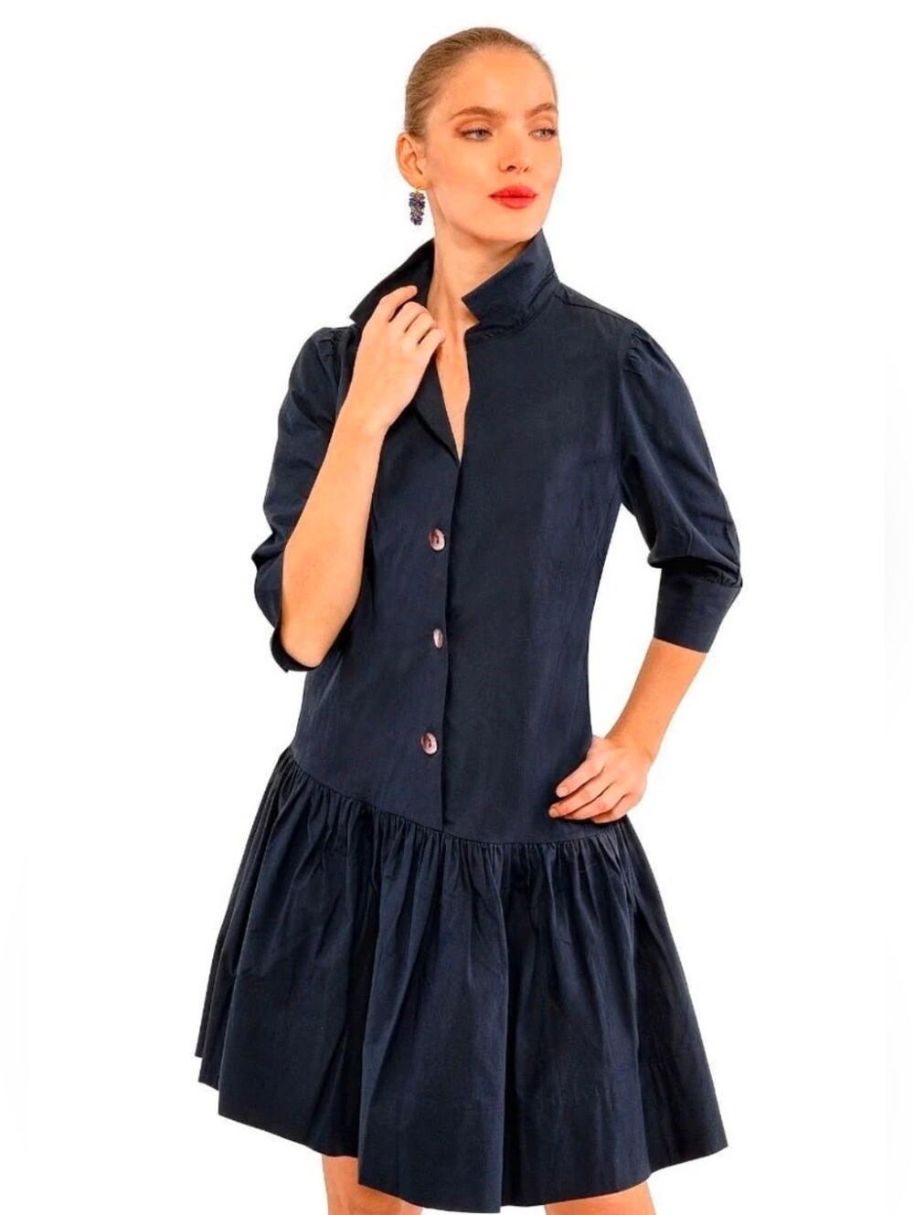 NWT Gretchen Scott Navy So Sweet Dress - Large